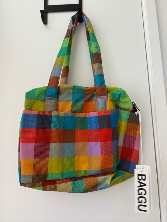 BAGGU Handbags - BAGGU madras ecb